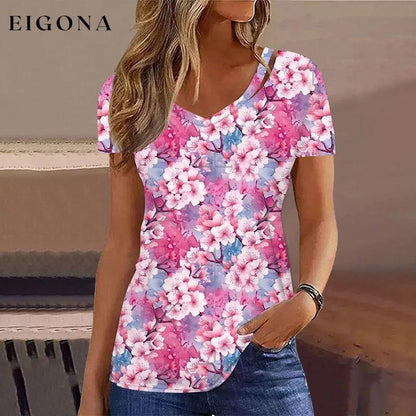 Casual Floral T-Shirt best Best Sellings clothes Plus Size Sale tops Topseller
