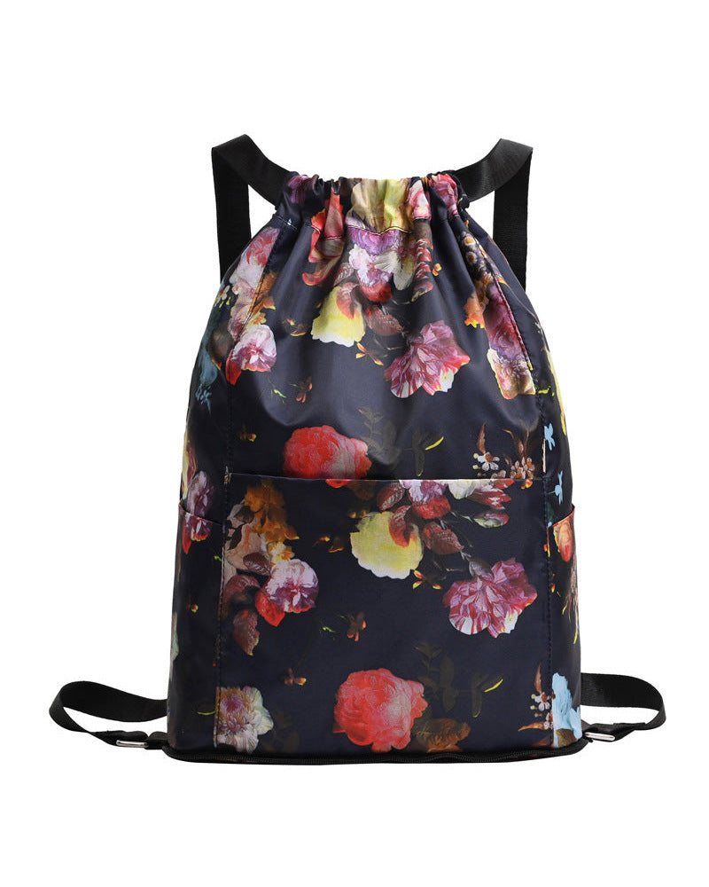 Ethnic style drawstring shoulder bag bags