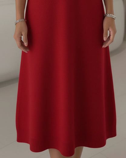 Fashionable Button-Down Lapel Dress