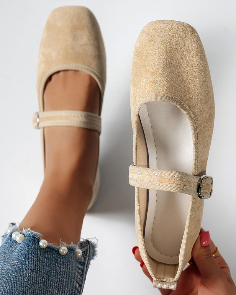 Women's Vintage Classy Elegant Square Toe Classic Mary Jane Shoes 2024 f/w shoes spring summer