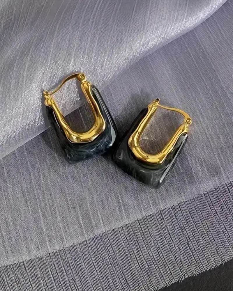 Vintage U-Shaped Earrings