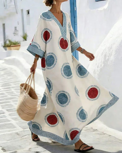Polka Dot Print Loose Dress
