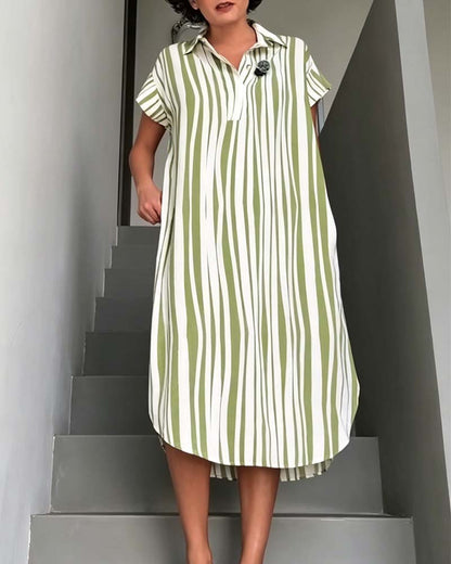 A Casual Striped Dress