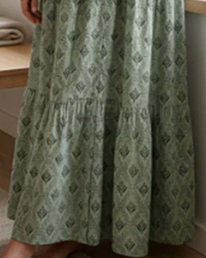 Vintage V-Neck Floral Dress