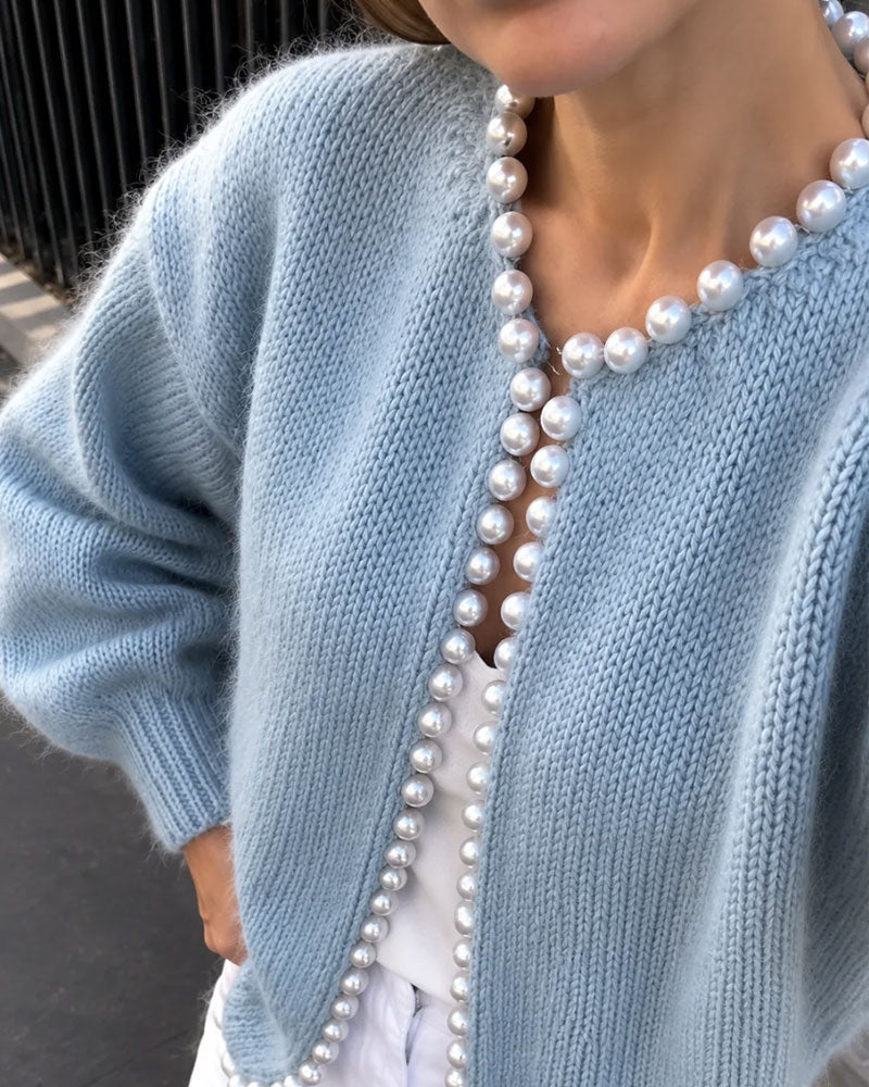 Gentle Pearl Sweater Cardigan 2024f/w cardigans