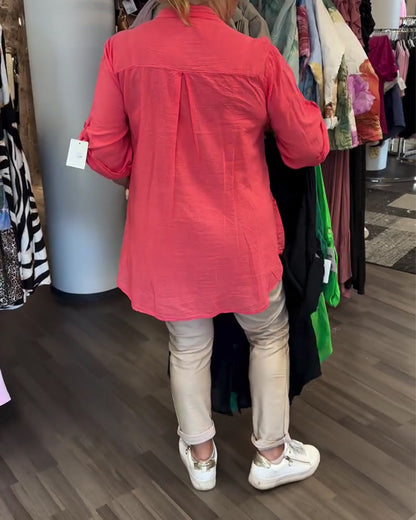 Lace Patchwork Long Blouse