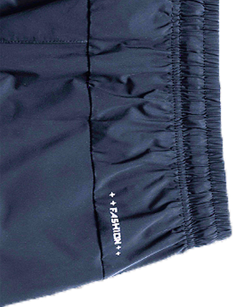 Men Elastic Waist Pocket Quick-Dry Ice Silk Sports Shorts