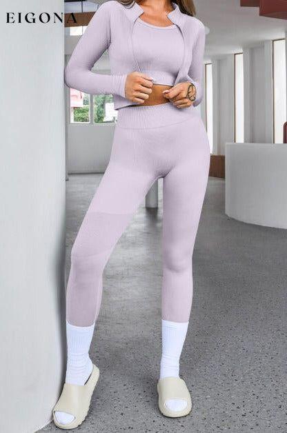 Tank Cropped Active Top and Pants Set activewear Activewear sets clothes lounge lounge wear lounge wear sets loungewear loungewear sets sets Ship From Overseas SYNZ