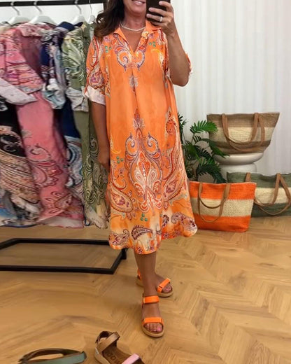 Kleid mit Retro-Reversdruck