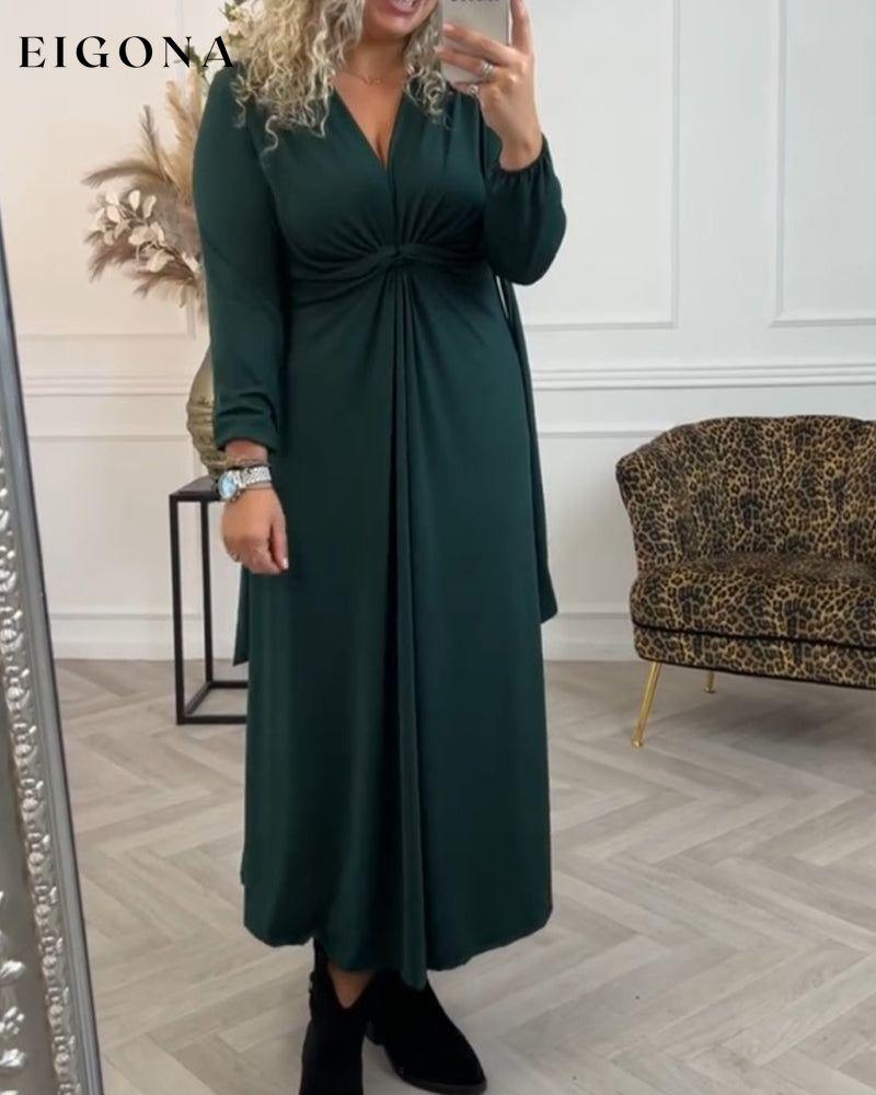 Sexy solid color Long Sleeve Dress 2023 f/w 23BF casual dresses Clothes Dresses