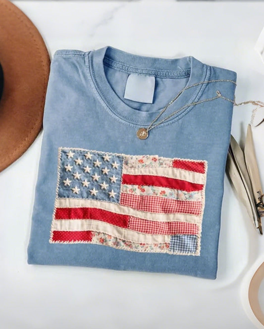 Fourth of July American Flag T-Shirt