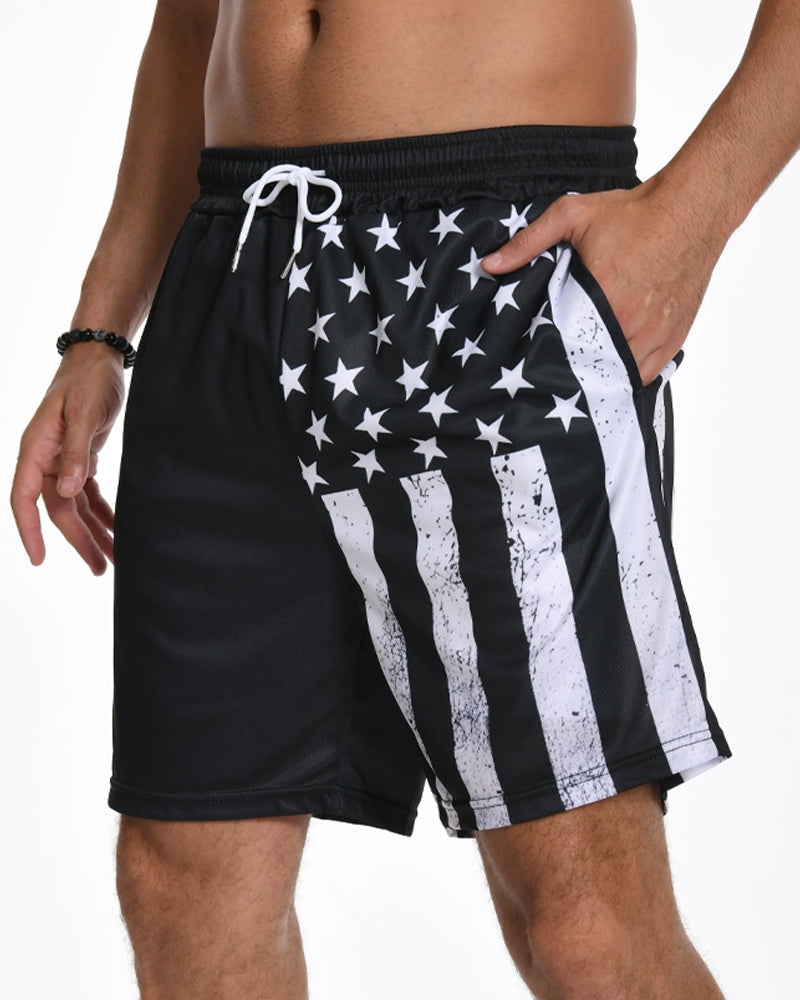Men's Mid Waist Drawstring Shorts