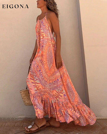 Printed slip dress 23BF Casual Dresses Clothes Dresses Spring Summer Vacation Dresses