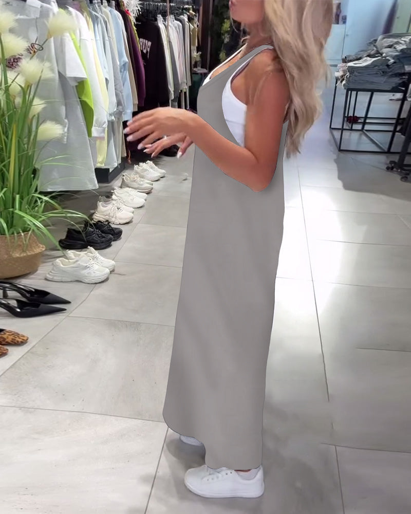 Slimming Suspender Casual Dress