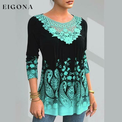 Elegant Floral Print Shirt Best Sellings clothes Plus Size Sale tops Topseller