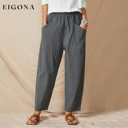 Solid Color Casual Trousers best Best Sellings bottoms clothes pants Plus Size Sale Topseller