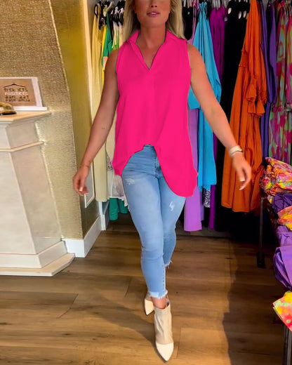 Ermeløse jakkeslag rynket topp