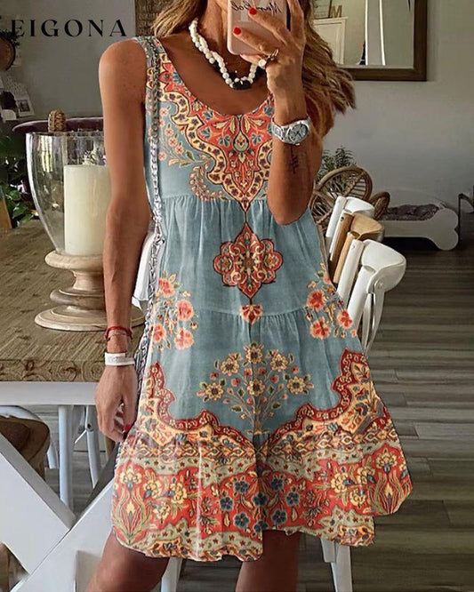 Floral print sleeveless dress Multicolored 23BF Casual Dresses Clothes Dresses SALE Summer