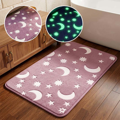 Glow-in-the-dark coral fleece floor mat 2024 f/w accessories bathroom gadget spring、summer