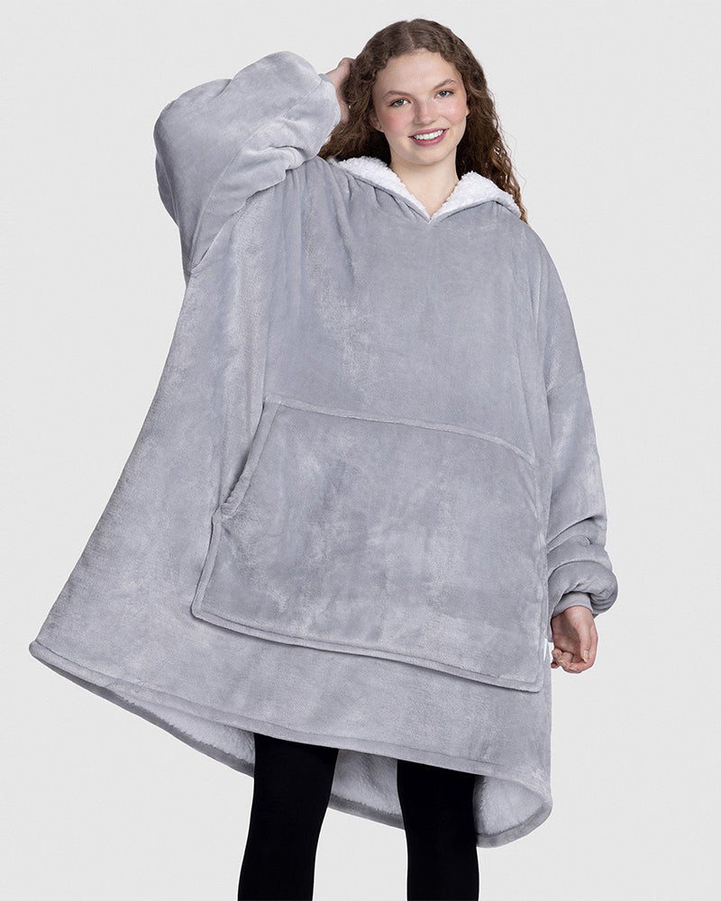 Solid Color Large Pocket Casual Blanket Hoodie 2024 f/w Blanket Hoodies