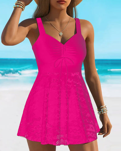 Premium Lace Halter Swimsuit