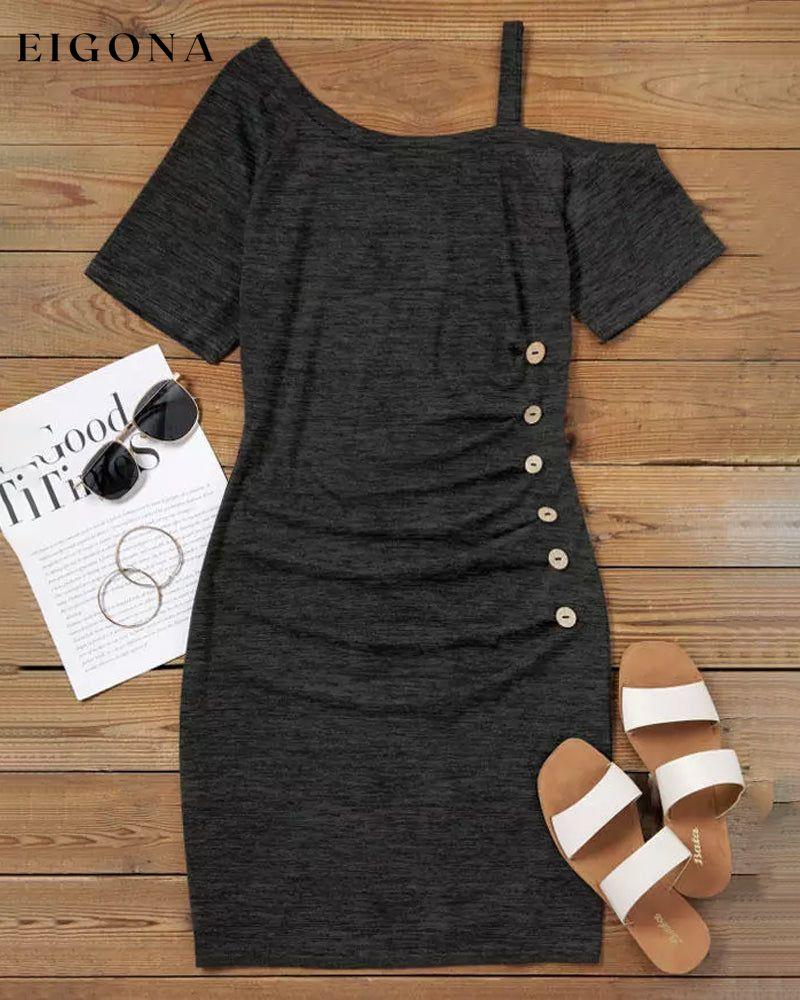 Solid color strapless dress 23BF Casual Dresses Clothes Dresses Spring Summer
