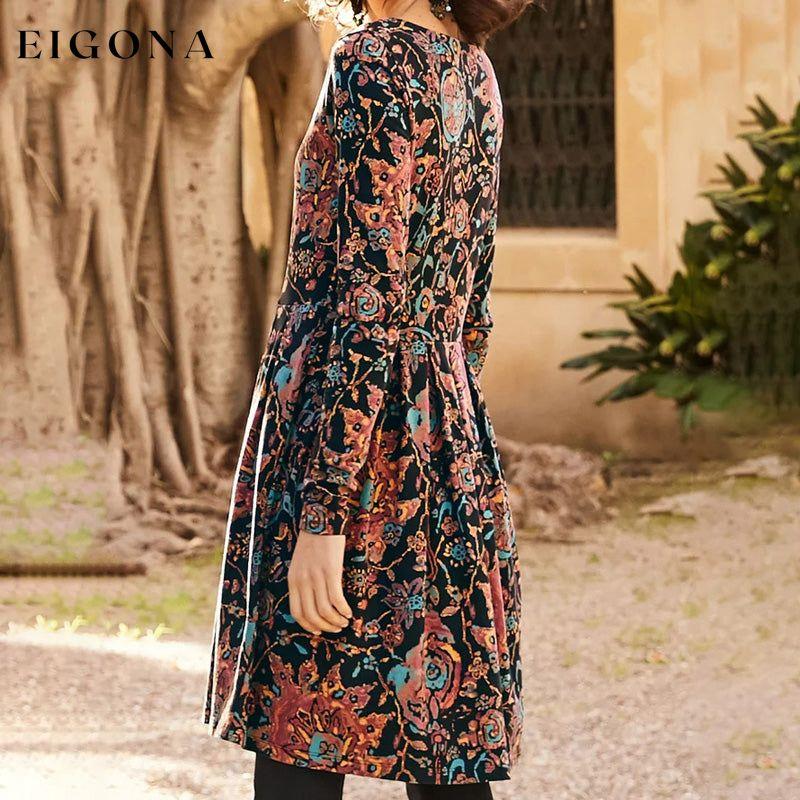 Vintage Printed Dress best Best Sellings casual dresses clothes Plus Size Sale short dresses Topseller