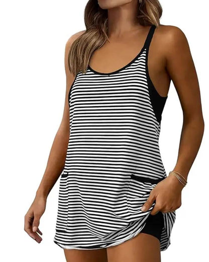Striped Sleeveless Camisole Casual Jumpsuits