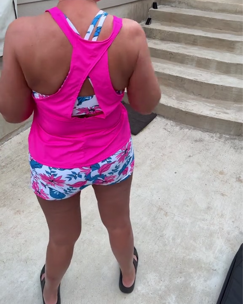 Printed Two-Piece Swimsuit