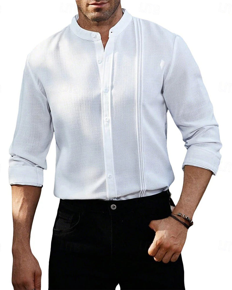 Men's Fashion Mini Mandarin Collar Shirt