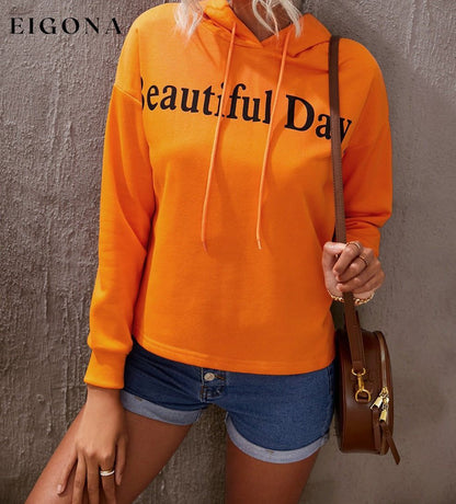 BEAUTIFUL DAY Graphic Drawstring Hoodie Pumpkin clothes Ship From Overseas Sweater sweaters SYNZ trend