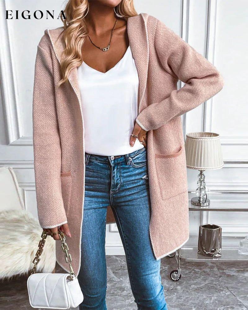 Elegant Casual Cardigan with Pockets 2023 f/w 23BF clothes spring Sweaters sweaters & cardigans Tops/Blouses