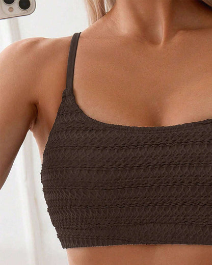 Bikini sexy con reggicalze in due pezzi