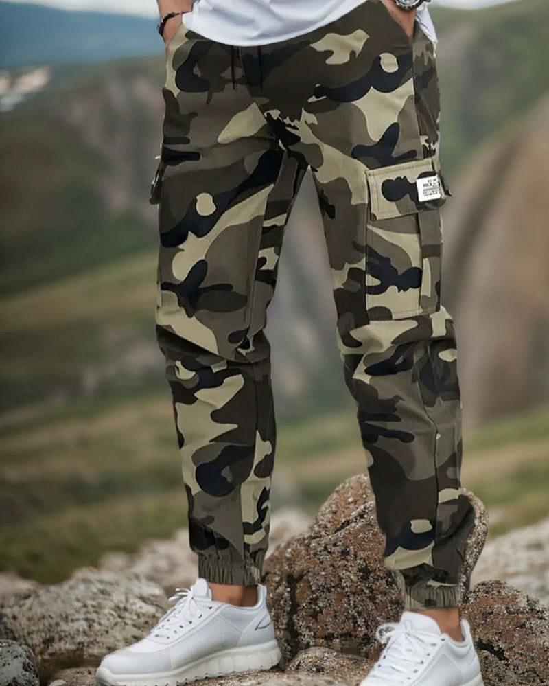 Camouflage Pattern Casual Work Pants