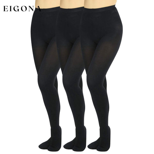 3-Pack: ToBeInStyle Women's Warm Thermal Tights Black __stock:100 bottoms refund_fee:1200