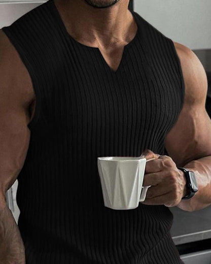 Men's Solid Color Sports Casual Tank Top