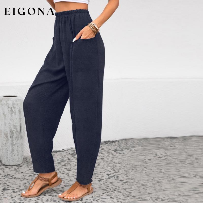 Casual Solid Color Trousers best Best Sellings bottoms clothes pants Sale Topseller