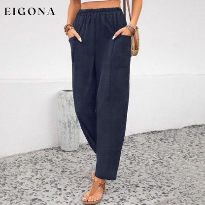 Casual Solid Color Trousers best Best Sellings bottoms clothes pants Sale Topseller