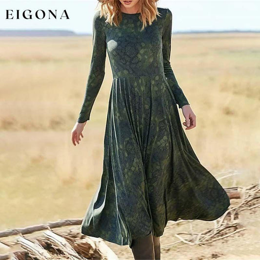 Elegant Vintage Dress Green best Best Sellings casual dresses clothes Sale short dresses Topseller