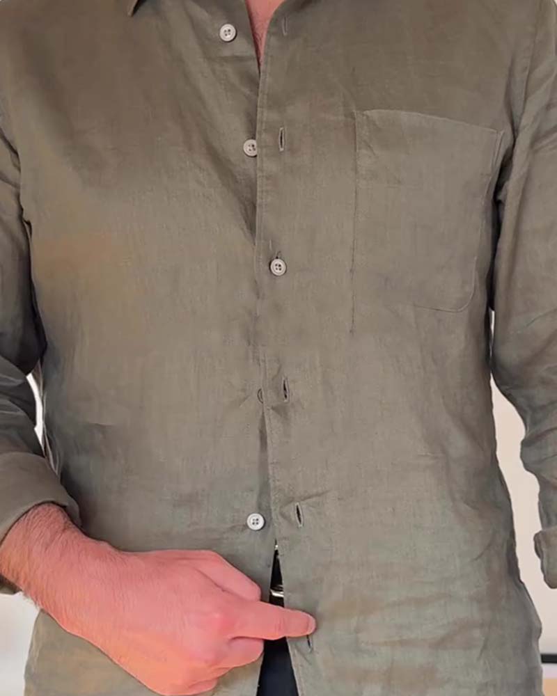 Men's Collared Pocket Shirt