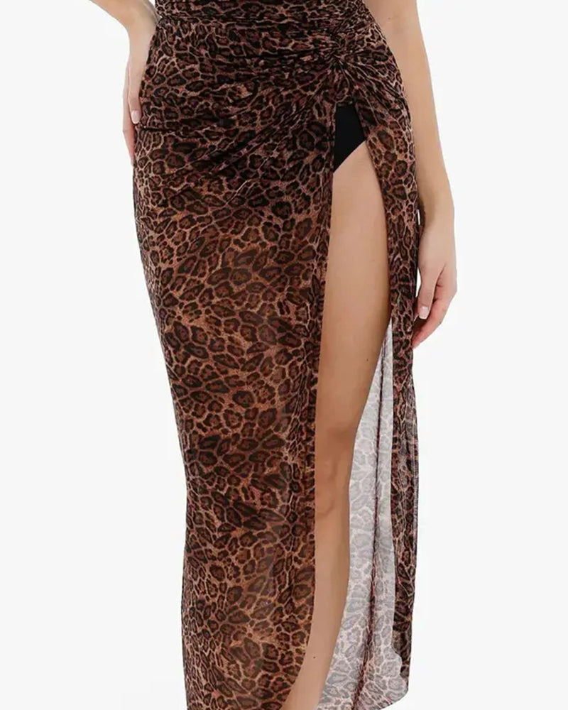 Fashion High-Waist Leopard Print Bikini
