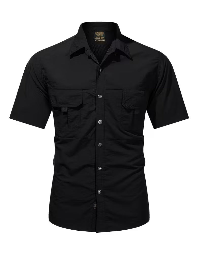 Casual Breathable Short Sleeve Shirt shirts man spring summer