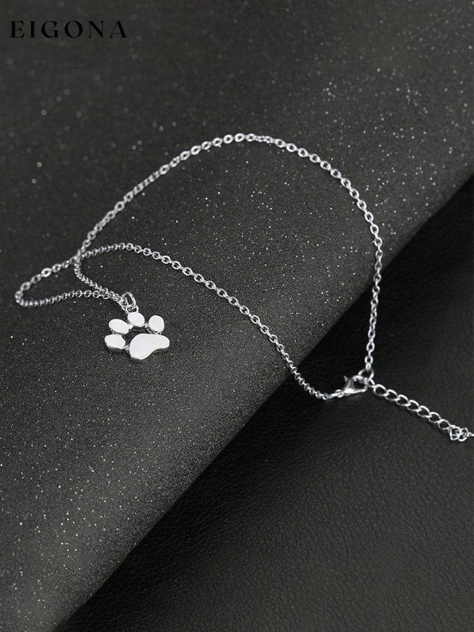 Animal Cat Paw Foot Necklace