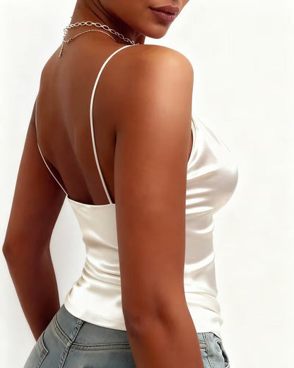 Solid Cowl Neck Cami Top