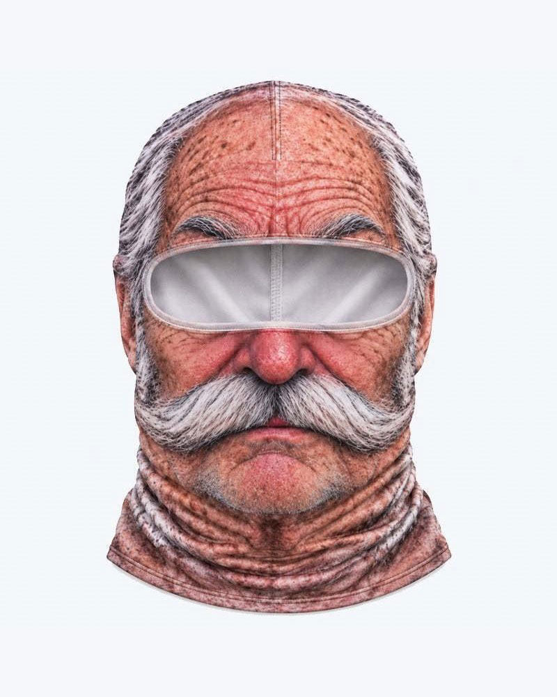 Funny 3d Grumpy Old Man Ski Mask 2024f/w accessoires spring summer