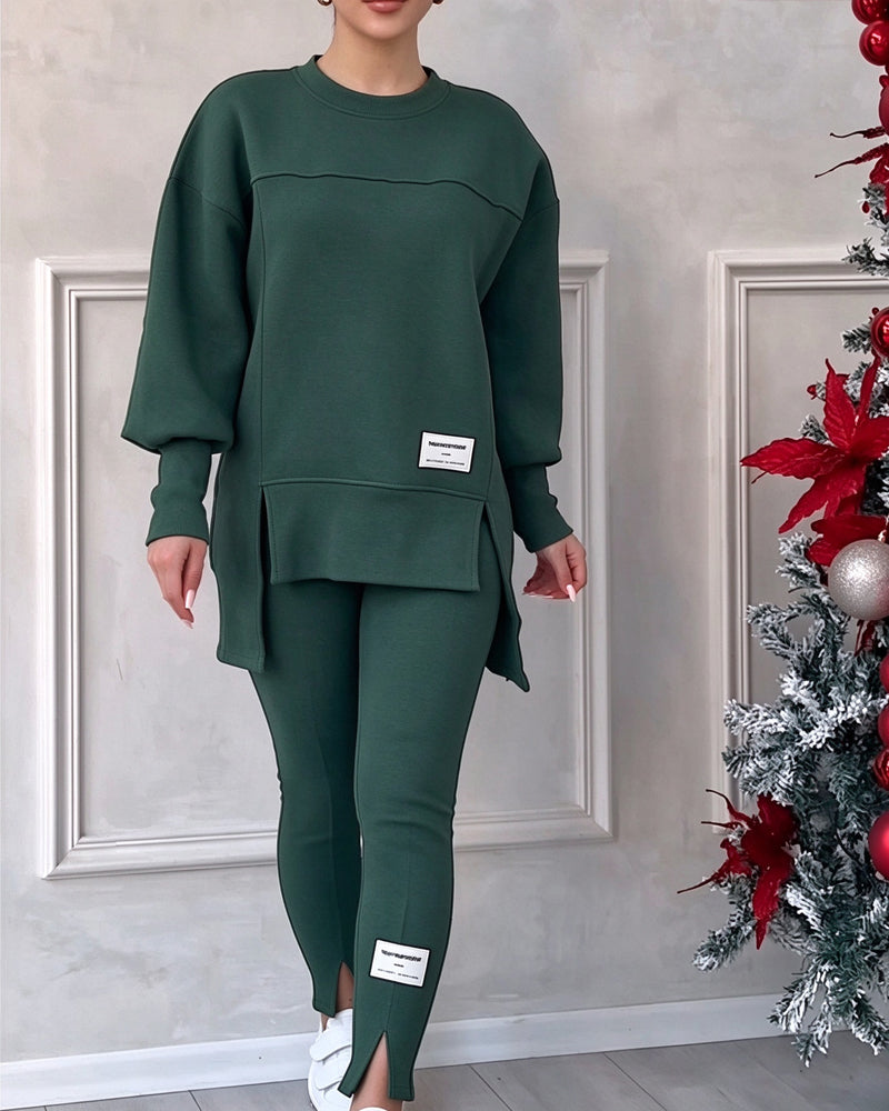 Printed Sweatshirt And Sweatpants Set 2024 f/w sets
