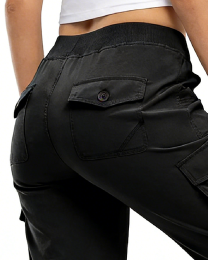 Casual Cropped Multi-Pocket Hiking Pant