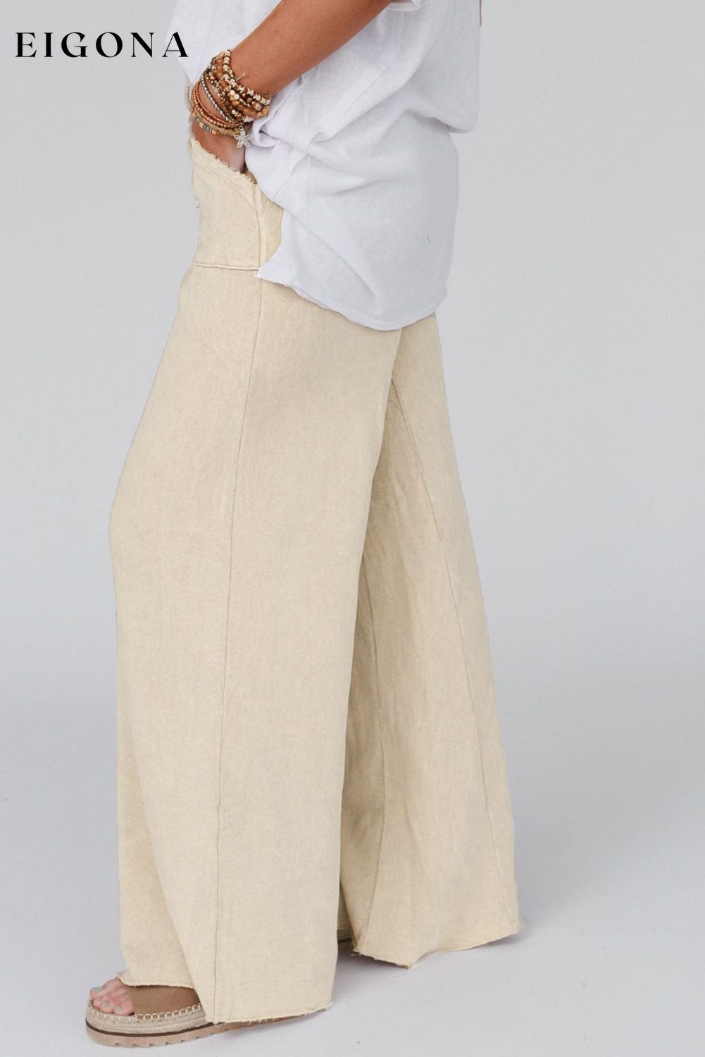 Wide Leg Pocketed Pants bottom clothes pants Ship From Overseas SYNZ trend