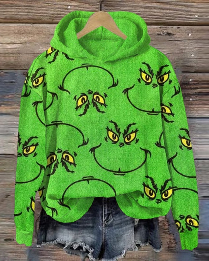 Womens Vintage Christmas Monster Sweatshirt