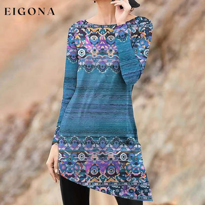 Vintage Ethnic Irregular Dress best Best Sellings casual dresses clothes Plus Size Sale short dresses Topseller